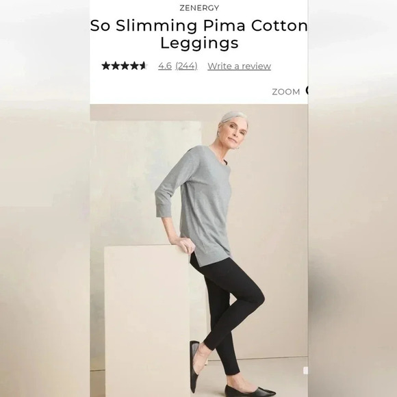 Chico's Pants - NWT Pima Cotton Chico's So Slimming  Leggings